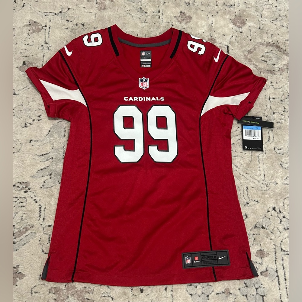 Nike Authentic Arizona Cardinals J.J. Watt #99 NFL Red Jersey Women’s Sz: Medium - Picture 1 of 8